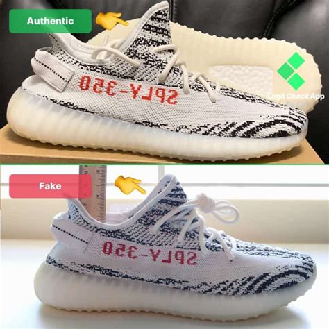 adidas yeezy zebra real vs fake inside tag|yeezy 350 v2 zebra.